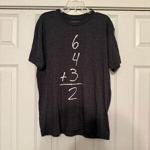 ⭐️ Charcoal Baseballism Math Graphic Tee